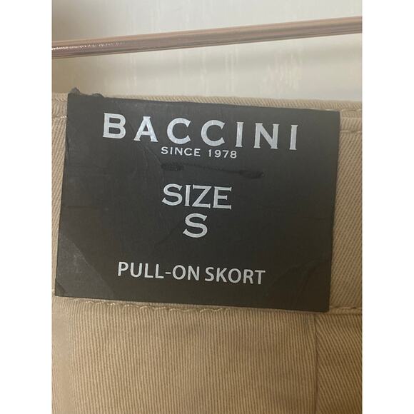 Baccini Women's Tan Pull-on Faux Button Front Skort Size Small - Picture 3 of 7